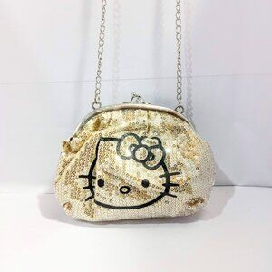 Sanrio HELLO KITTY Sequin  Handbag Tote Purse